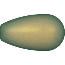 Жемчужины 5816 11,5 x6 mm Crystal Iridescent Green Pearl