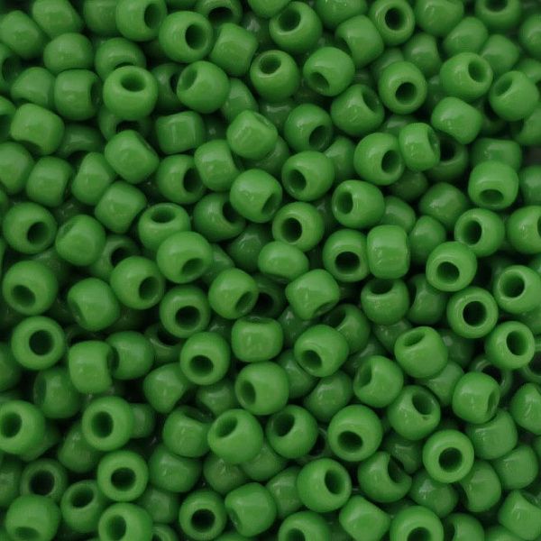 Бисер круглый 15/0 #0047 Непрозрачный, темно-салатовый