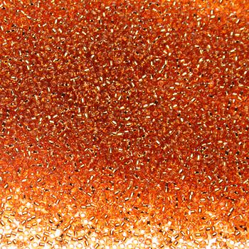 Бисер круглый 11/0 #0022C Внутреннее серебрение, темный топаз