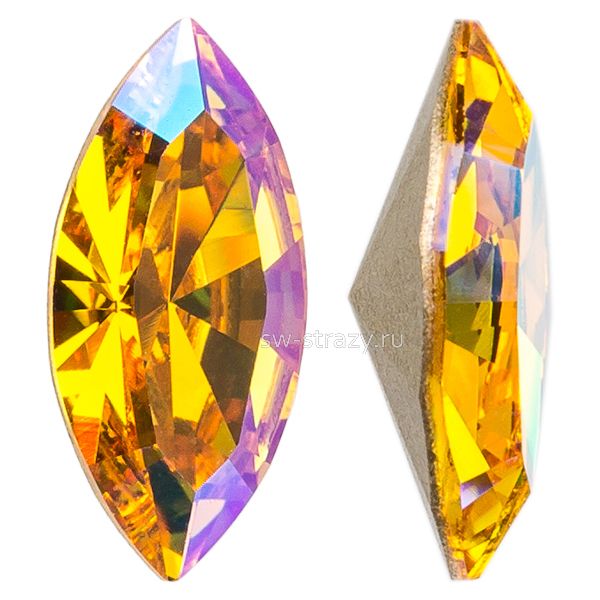 Кристаллы 4228 8x4 mm Light Topaz Shimmer