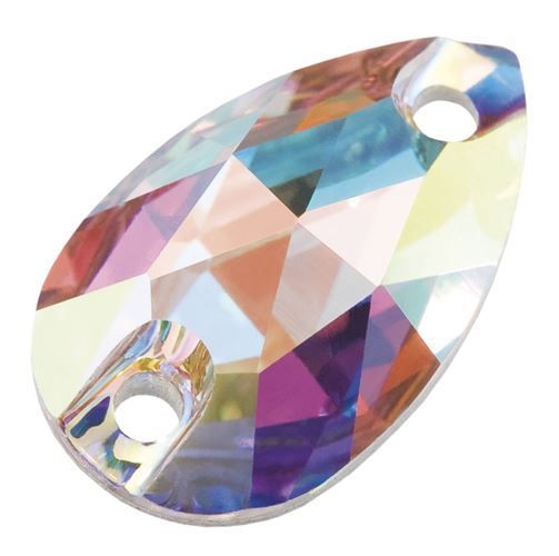 Pear 2H 28x17 mm Crystal AB