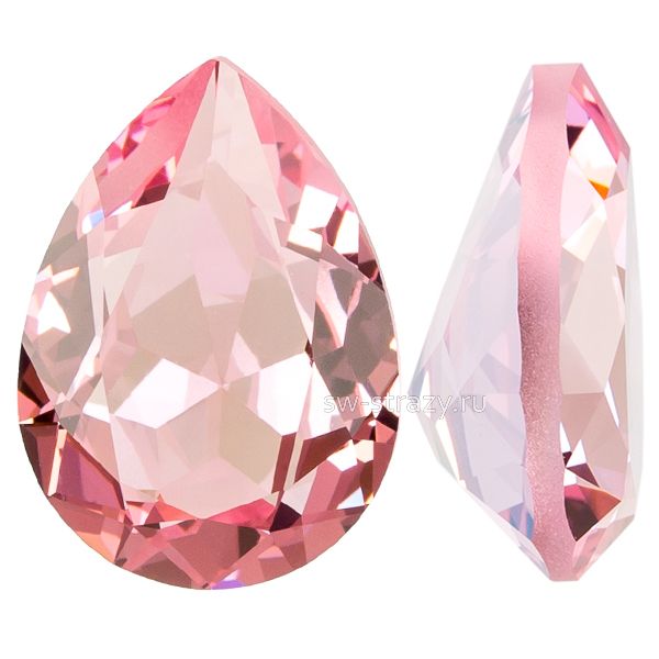 Кристаллы 4320 14x10 mm Light Rose Ignite