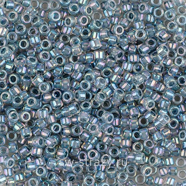 Бисер Treasures 11/0 #0773 грязно-бирюзовый/радужный