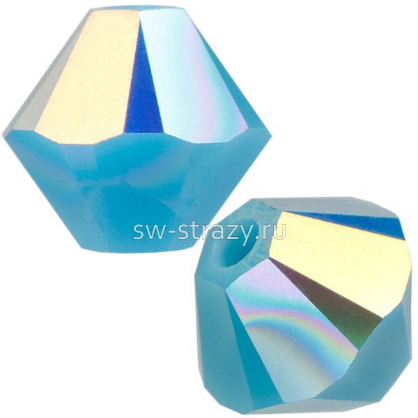 Бусины 5328 3 mm Turquoise AB