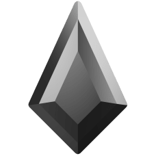 Стразы горячей фиксации 2771 8.6x5,6 mm Jet Hematite HF