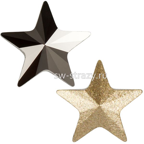 Кристаллы 4745 5 mm Jet Hematite