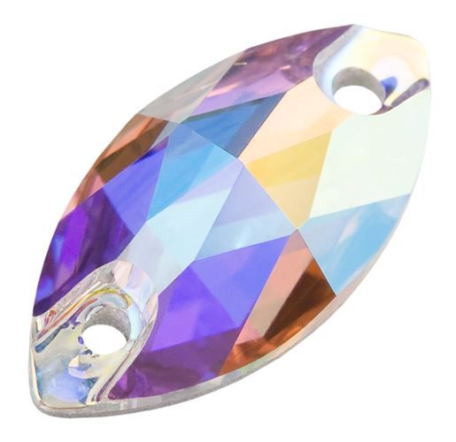 Navette 2H 18x9 mm Crystal AB