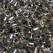Бисер круглый 11/0 #0029 Внутреннее серебрение, темно-серый