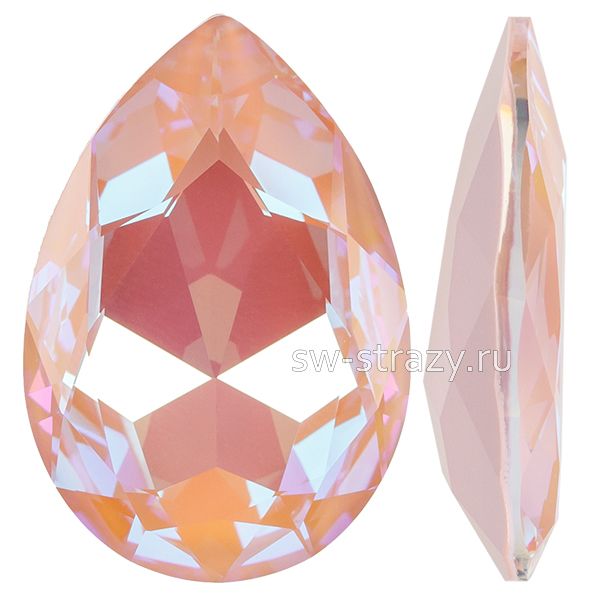 Кристаллы 4327 30x20 mm Crystal Dusty Pink Delite
